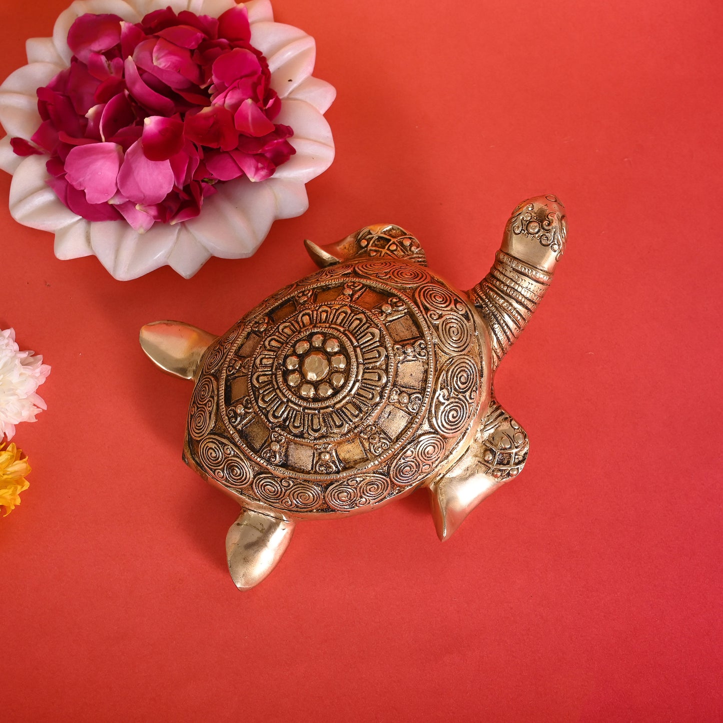Brass Decorative Tortoise (8")