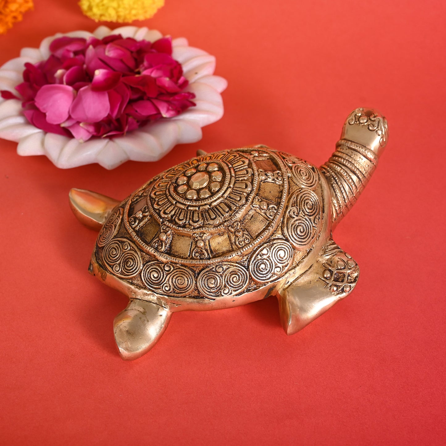 Brass Decorative Tortoise (8")