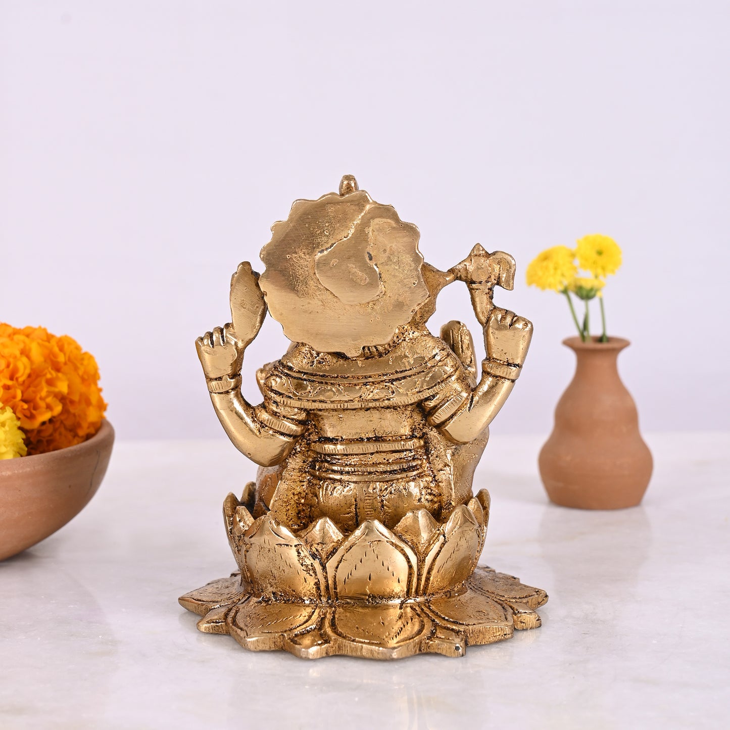Brass Ganesha Statue (5")