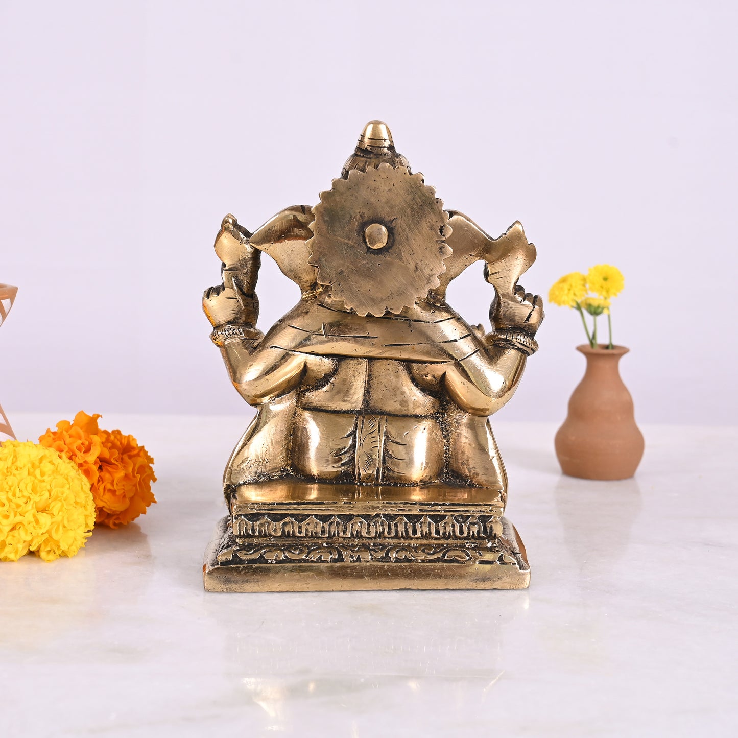 Brass Ganapathi Vigraham (6")