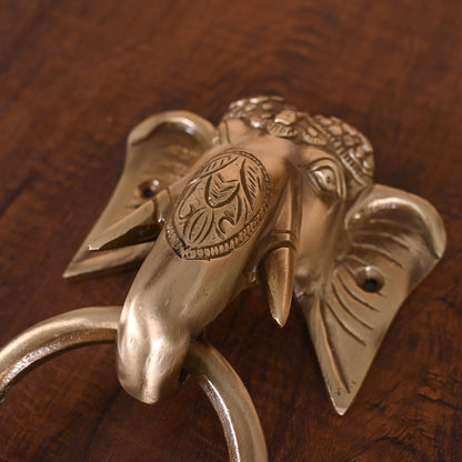 Brass Tuskar Ganesha Door Knocker