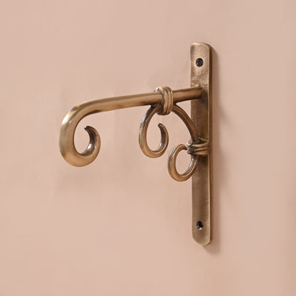Brass Wall Lantern Diya Hanger 7"