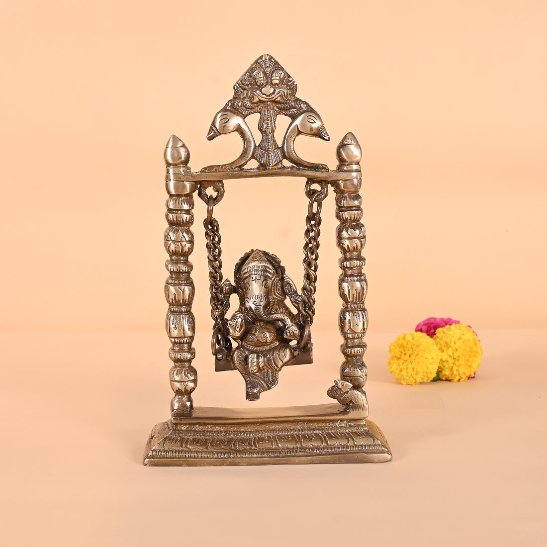 Brass Ganpati on Jhoola