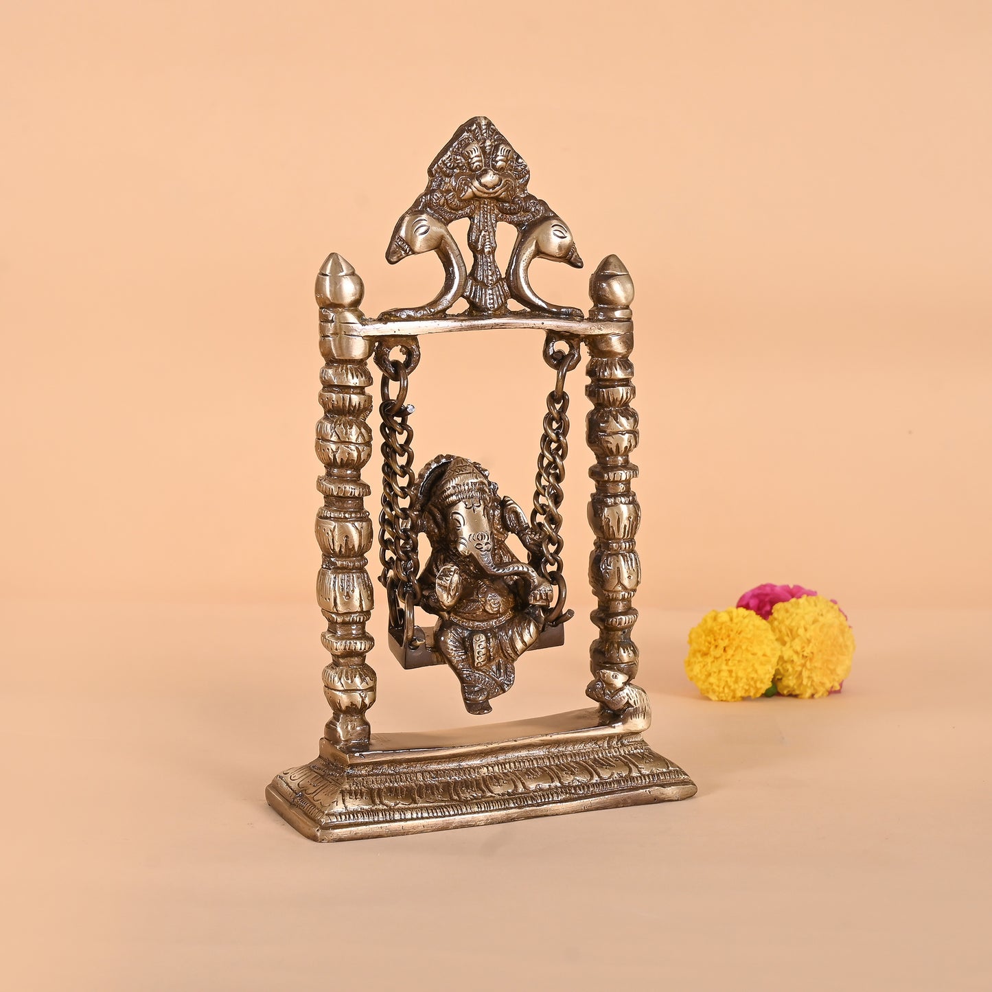 Brass Ganpati on Jhoola