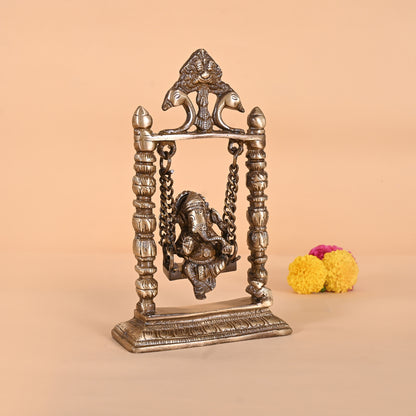 Brass Ganpati on Jhoola