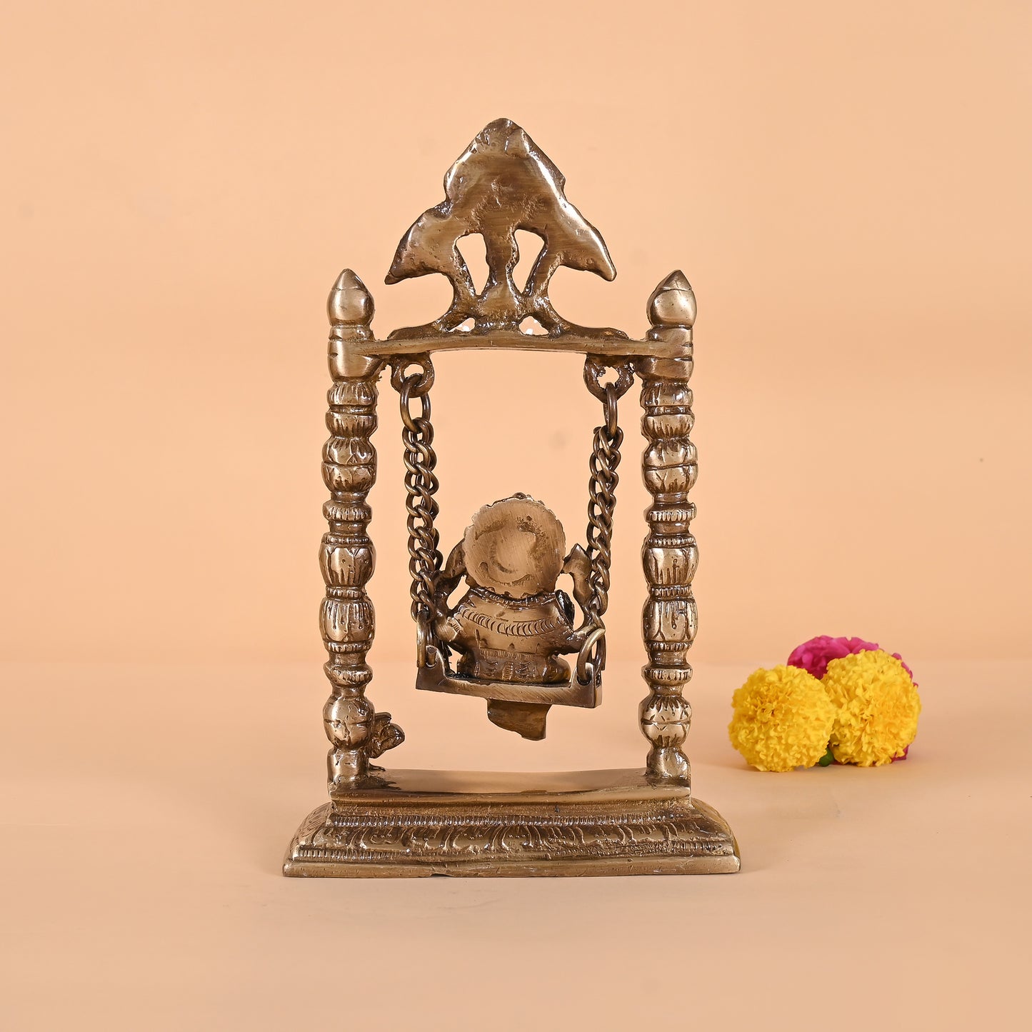 Brass Ganpati on Jhoola