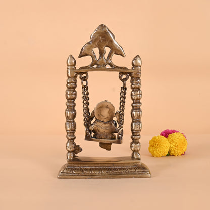 Brass Ganpati on Jhoola