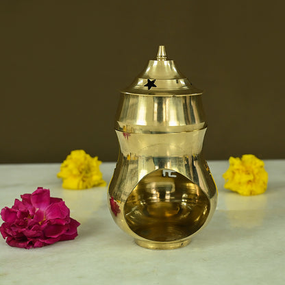 Brass Diffuser Diya for Camphor