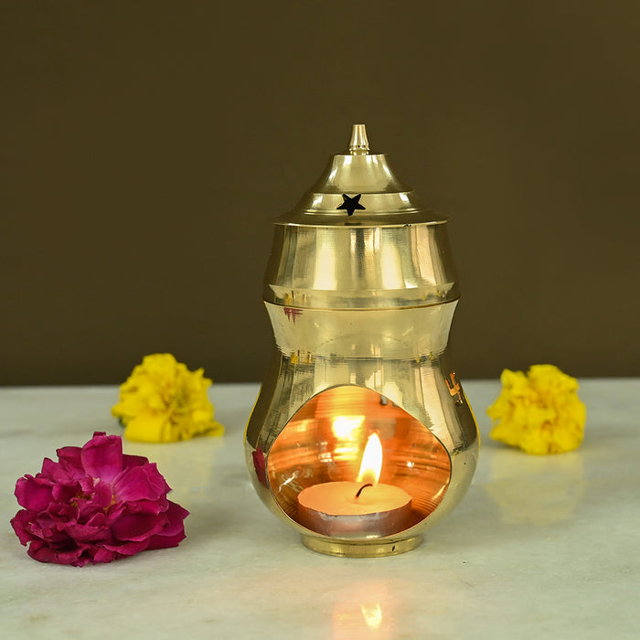 Brass Diffuser Diya for Camphor
