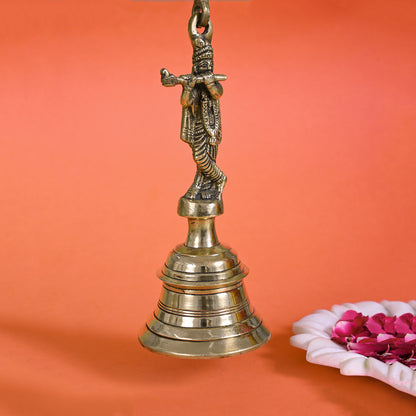 Brass Krishna Bell ( 8" )