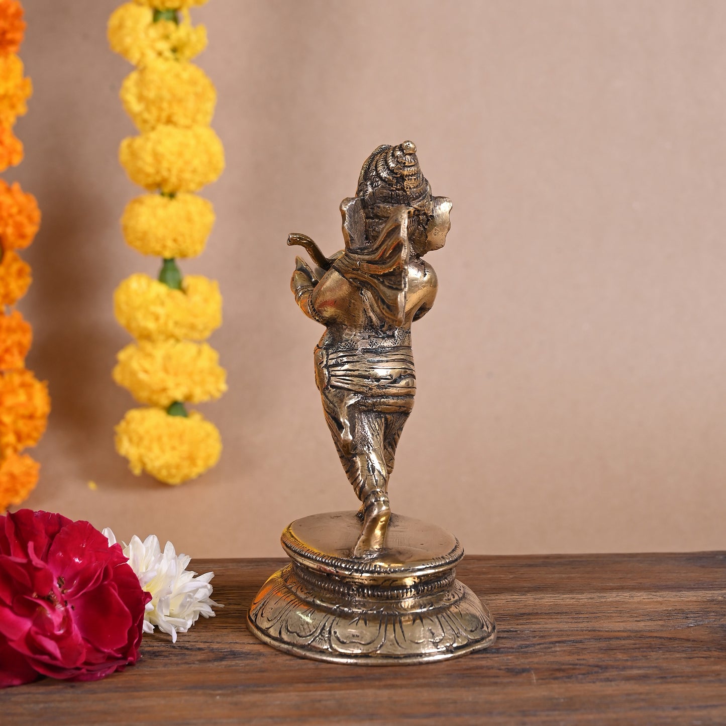 Brass Standing Ganpati (6")