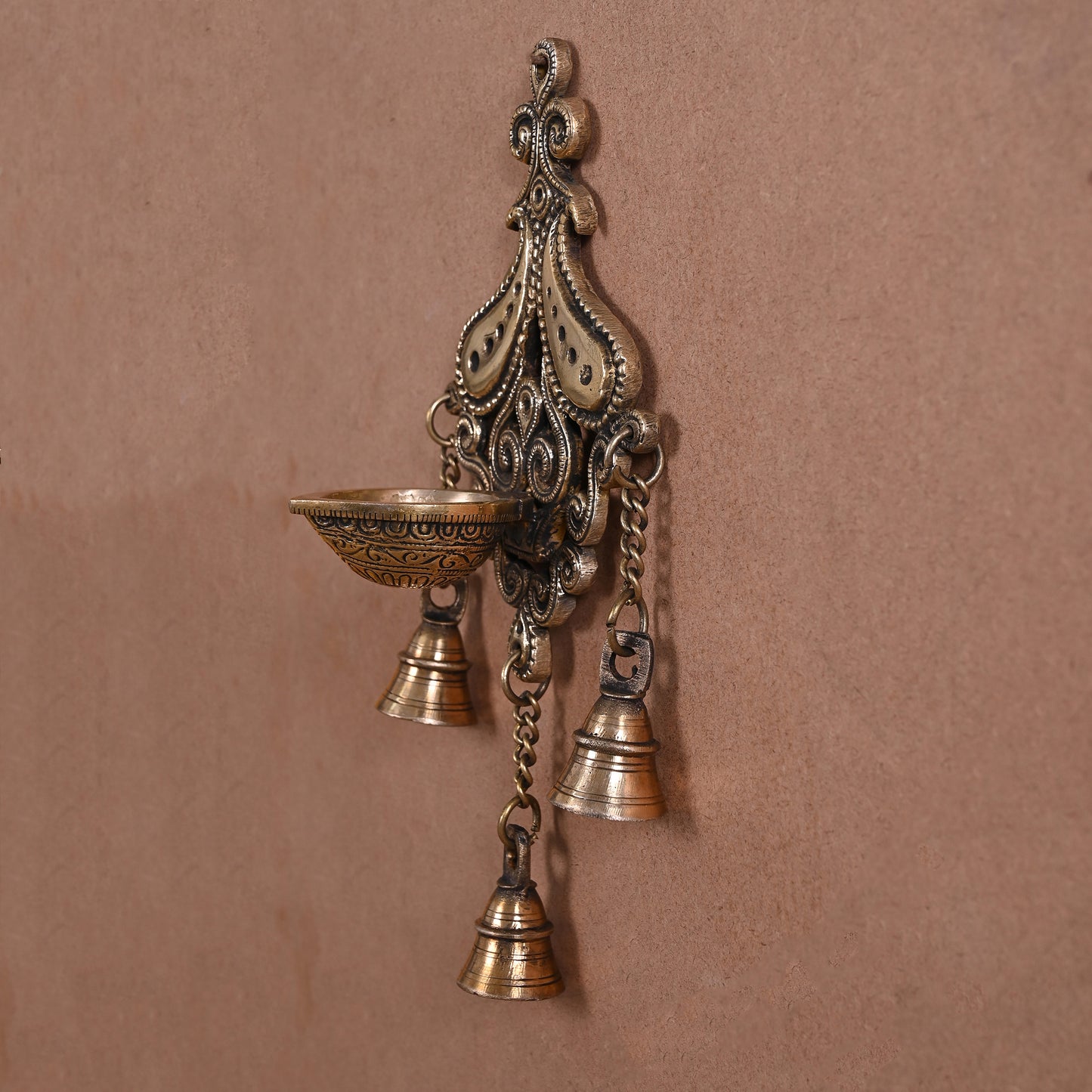 Brass Wall Haging Diya (10")