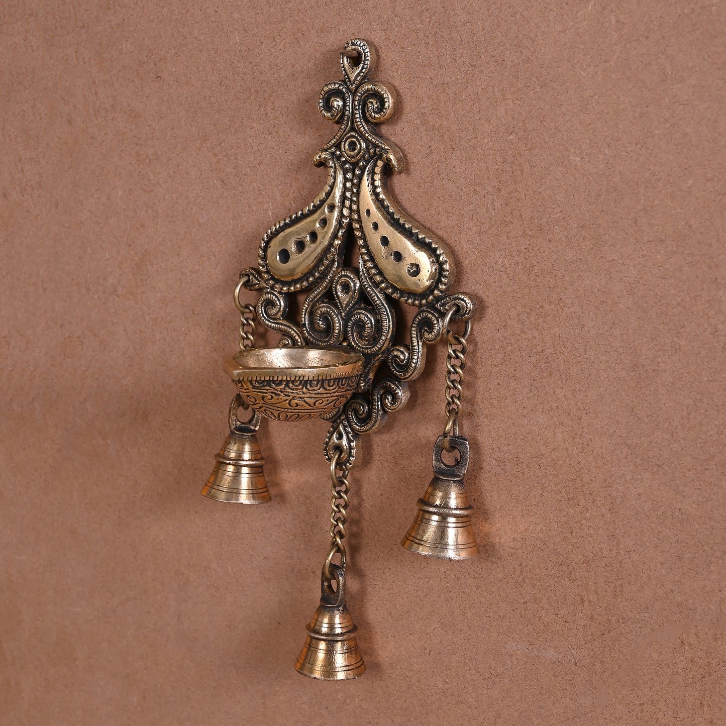 Brass Wall Haging Diya (10")