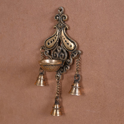 Brass Wall Haging Diya (10")