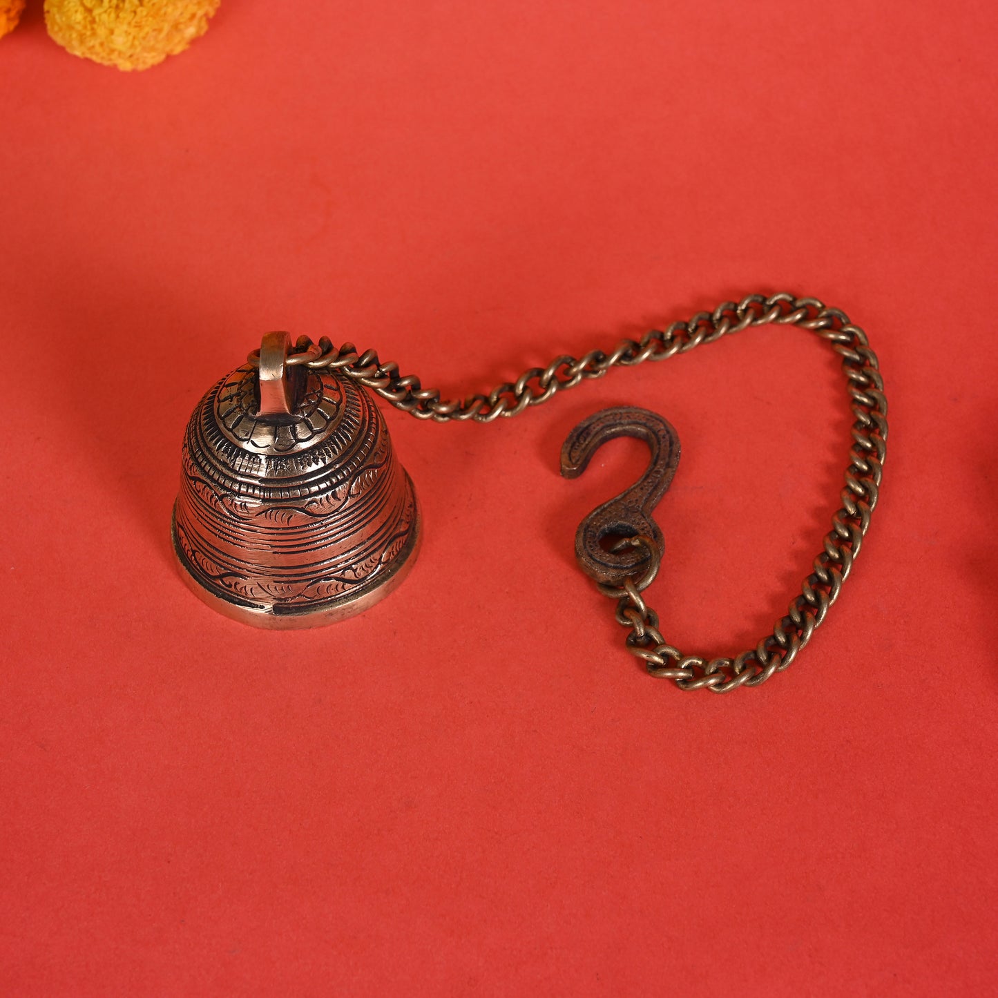 Handcarved Brass Bell ( 19.5" )