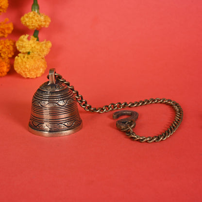 Handcarved Brass Bell ( 19.5" )