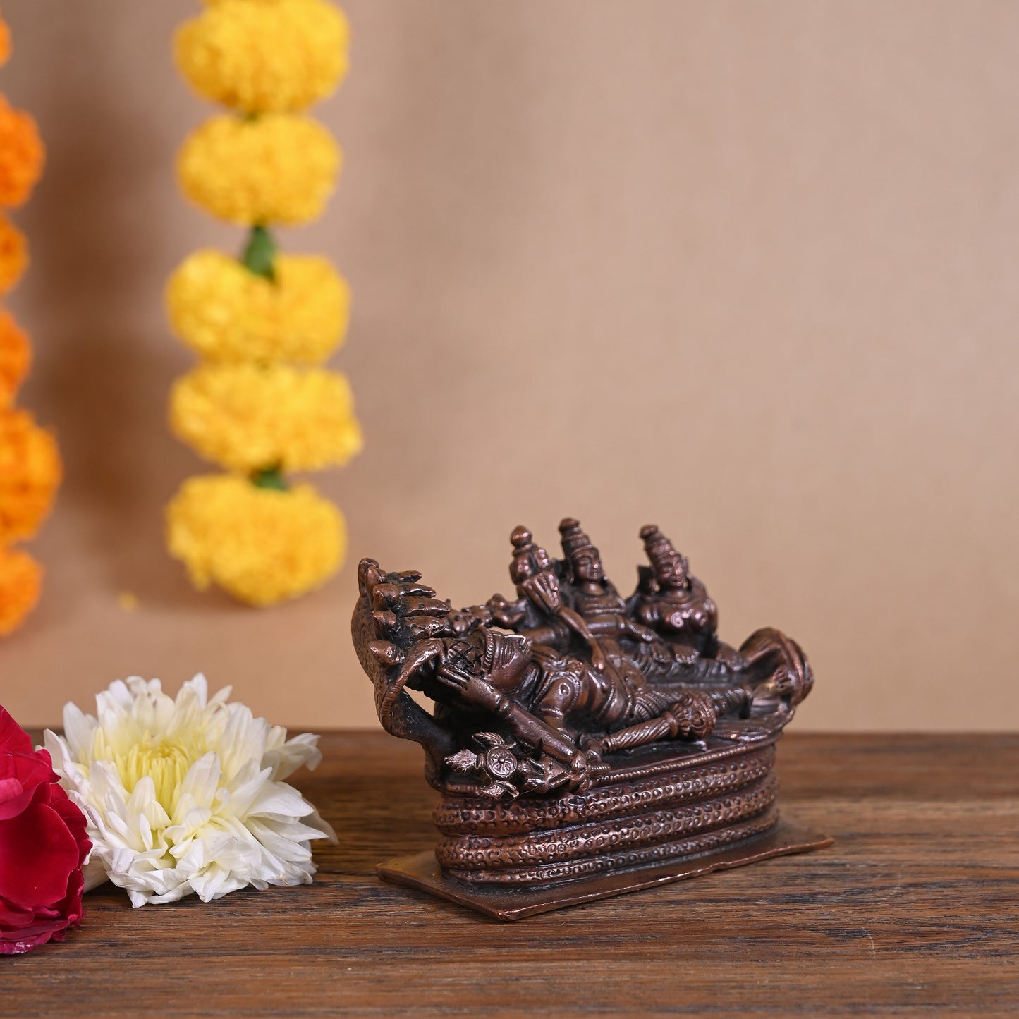 Copper Lakshmi Narayan Idol ( 2.5" )