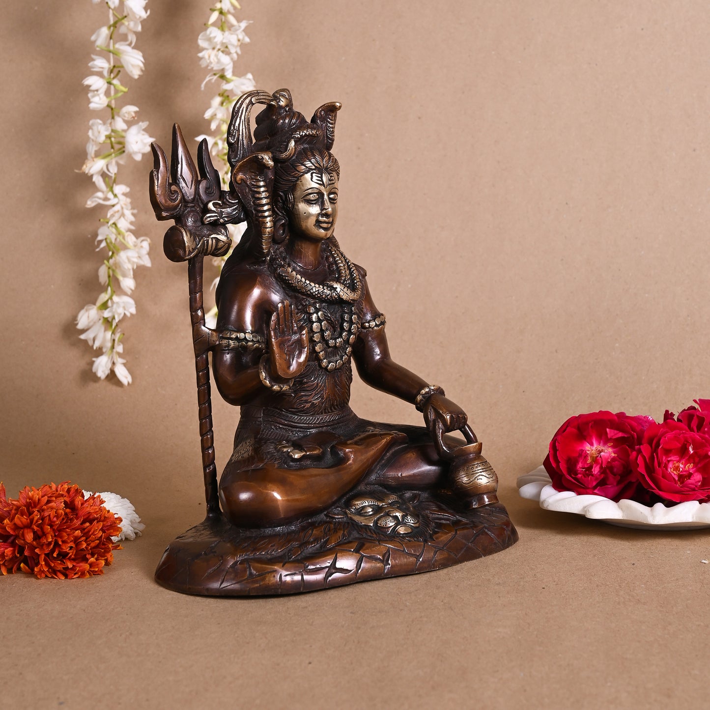 Brass Shiva Statue ( 10" )