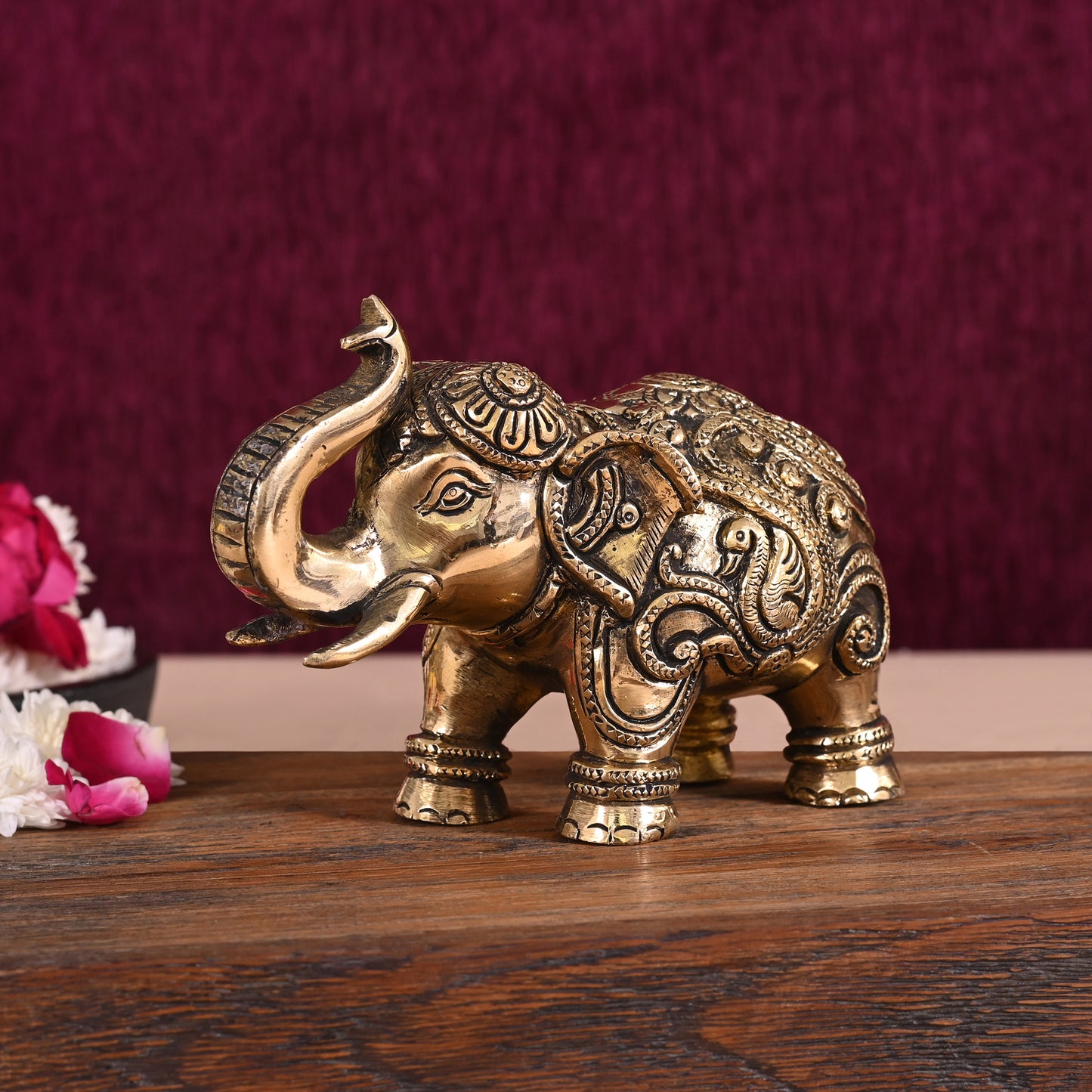 Brass Decorative Elephant (4")