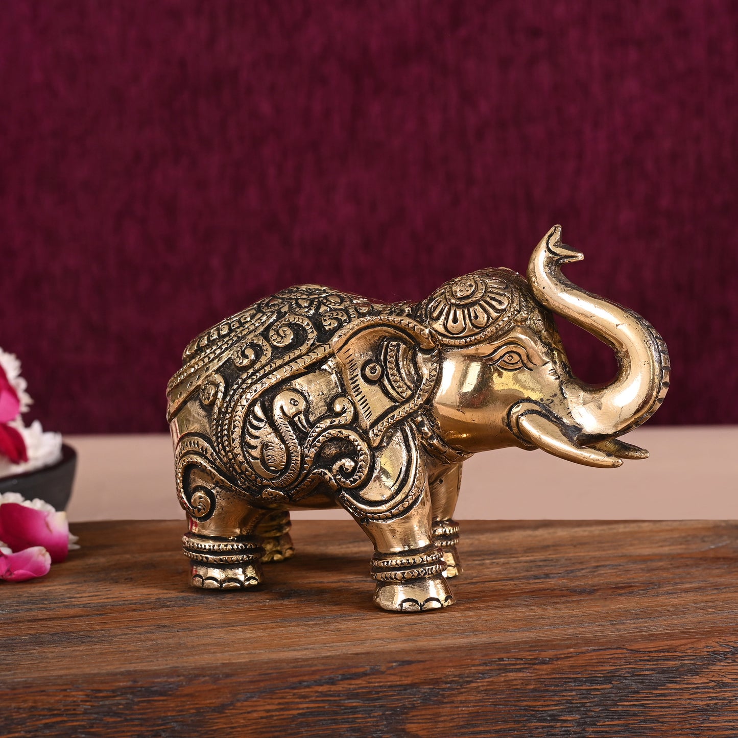 Brass Decorative Elephant (4")