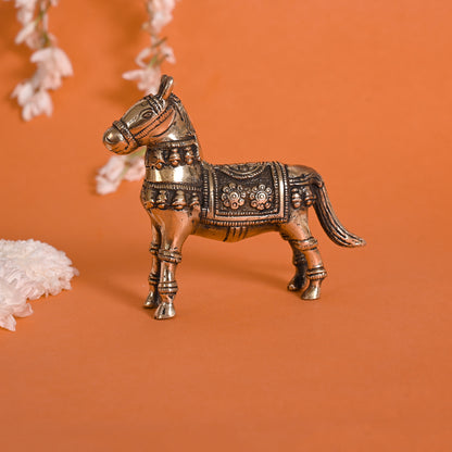 Brass Mini Decorative Horse ( 4" )