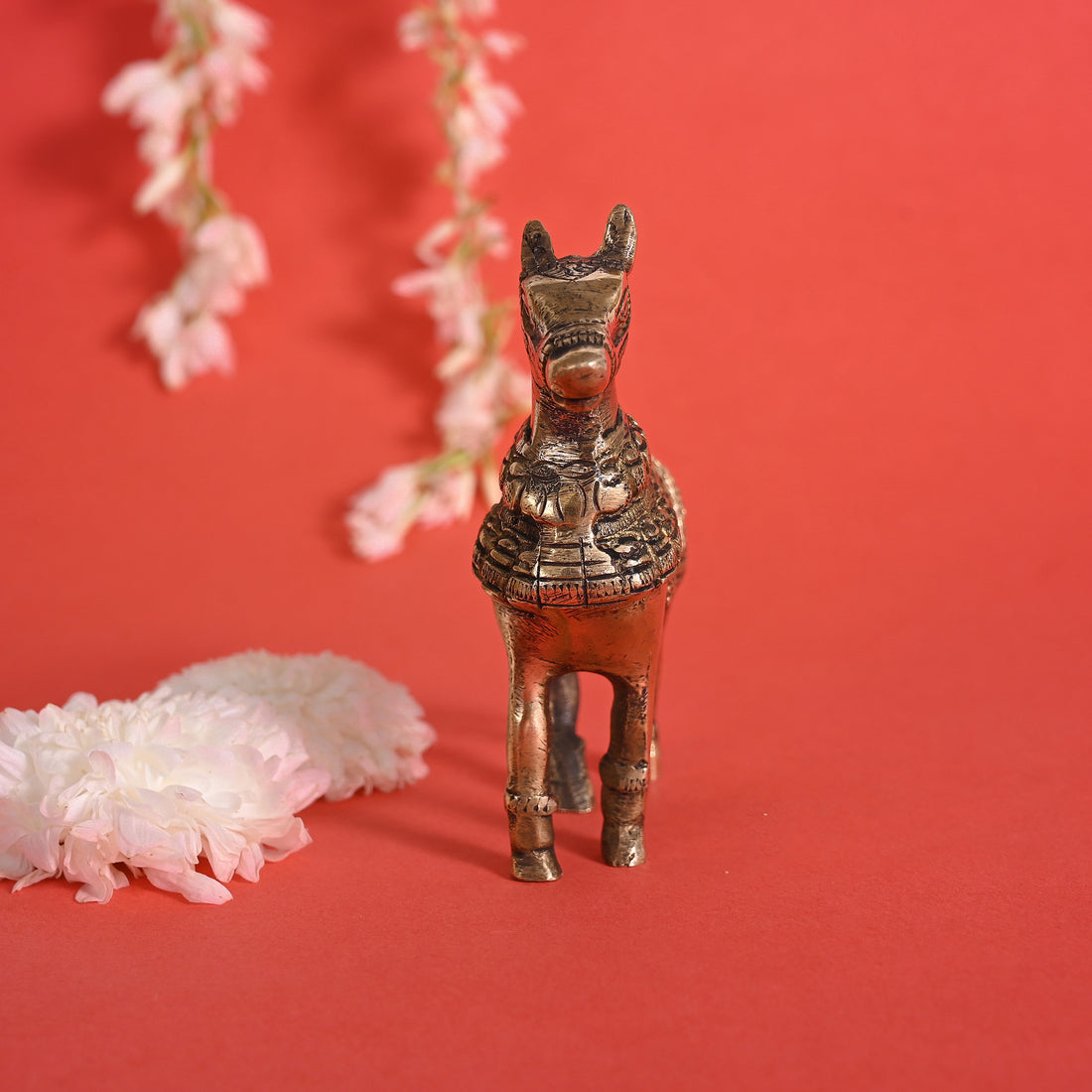 Brass Mini Decorative Horse ( 4" )