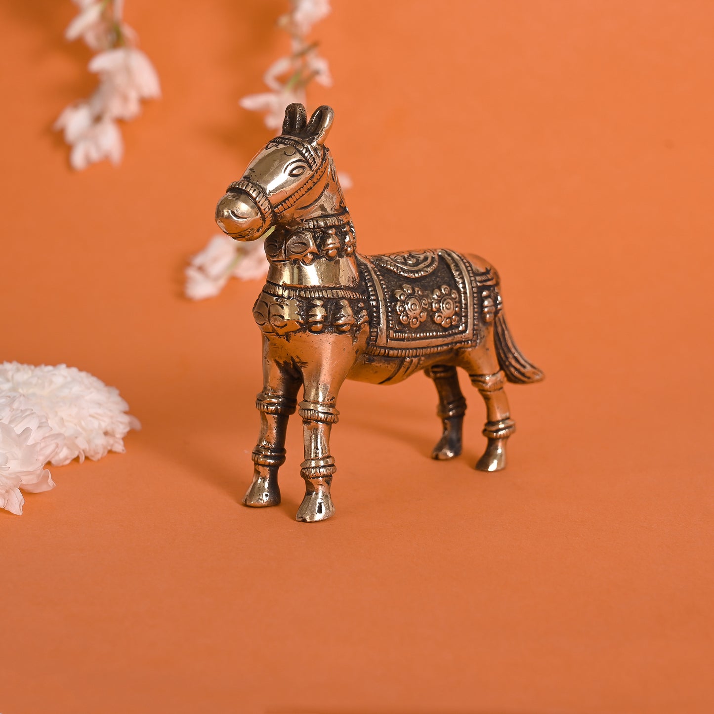 Brass Mini Decorative Horse ( 4" )