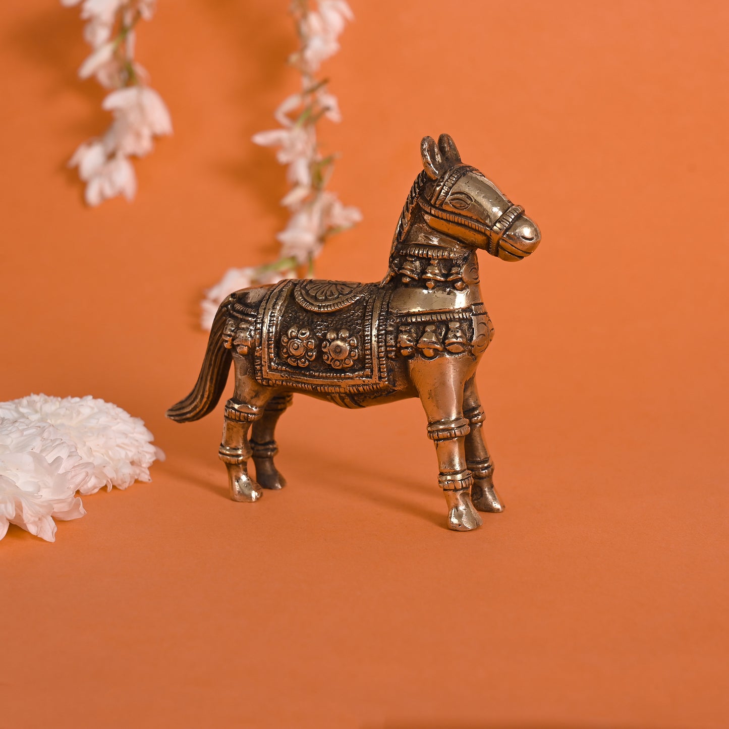 Brass Mini Decorative Horse ( 4" )