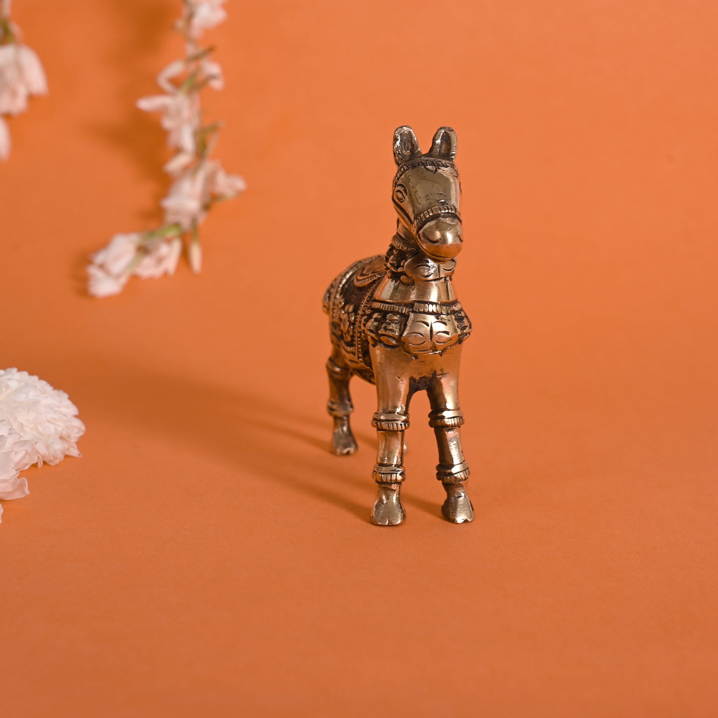 Brass Mini Decorative Horse ( 4" )