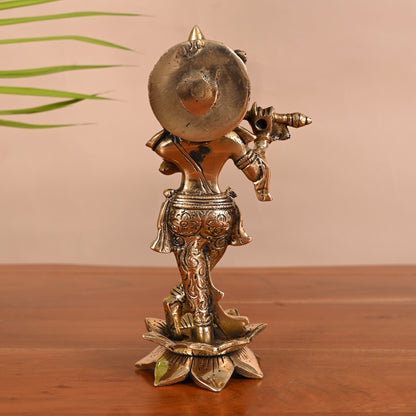 Brass Pooja Vishnu/Dhanvantri ( 10" )