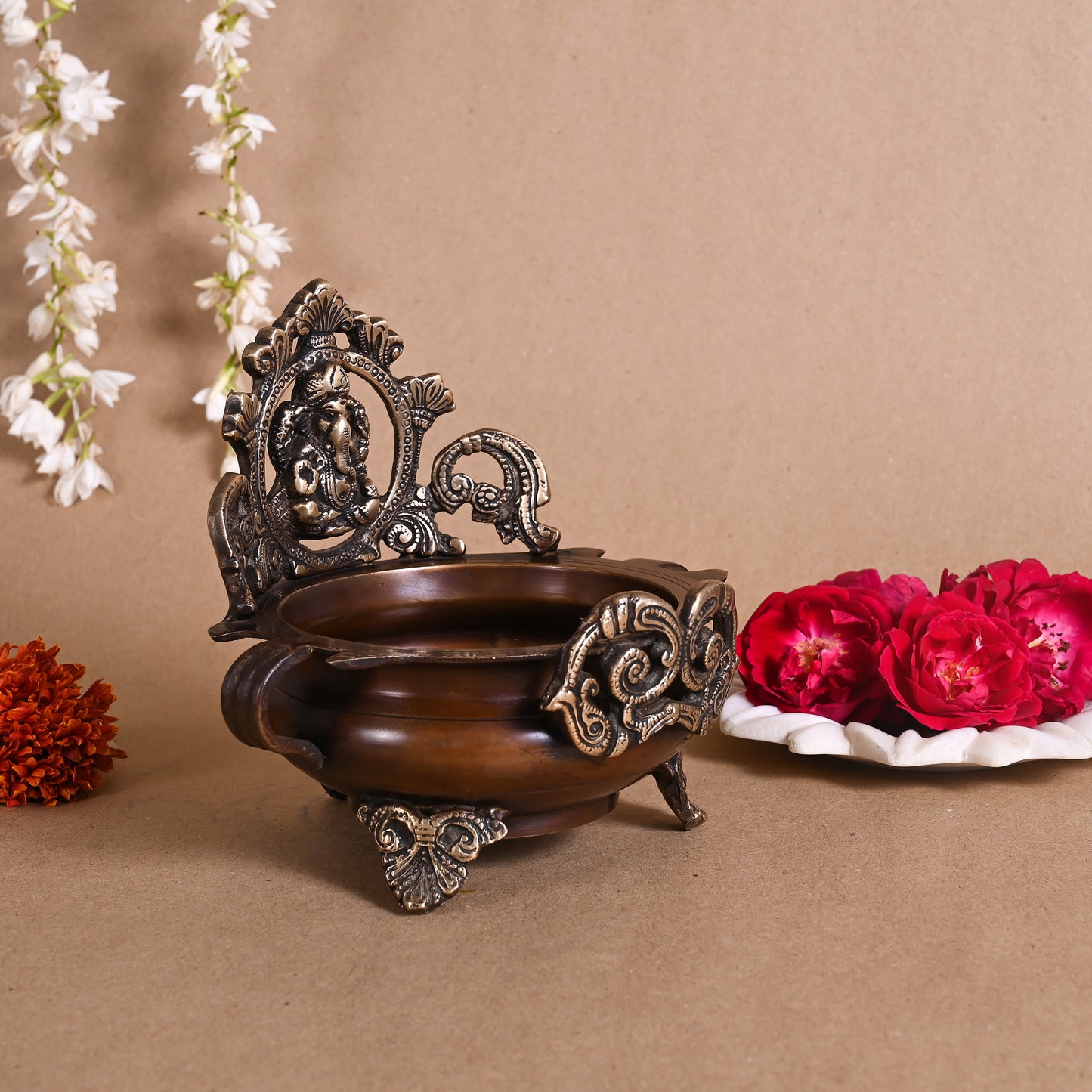 Brass Decorative Urli (7")