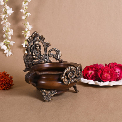 Brass Decorative Urli (7")