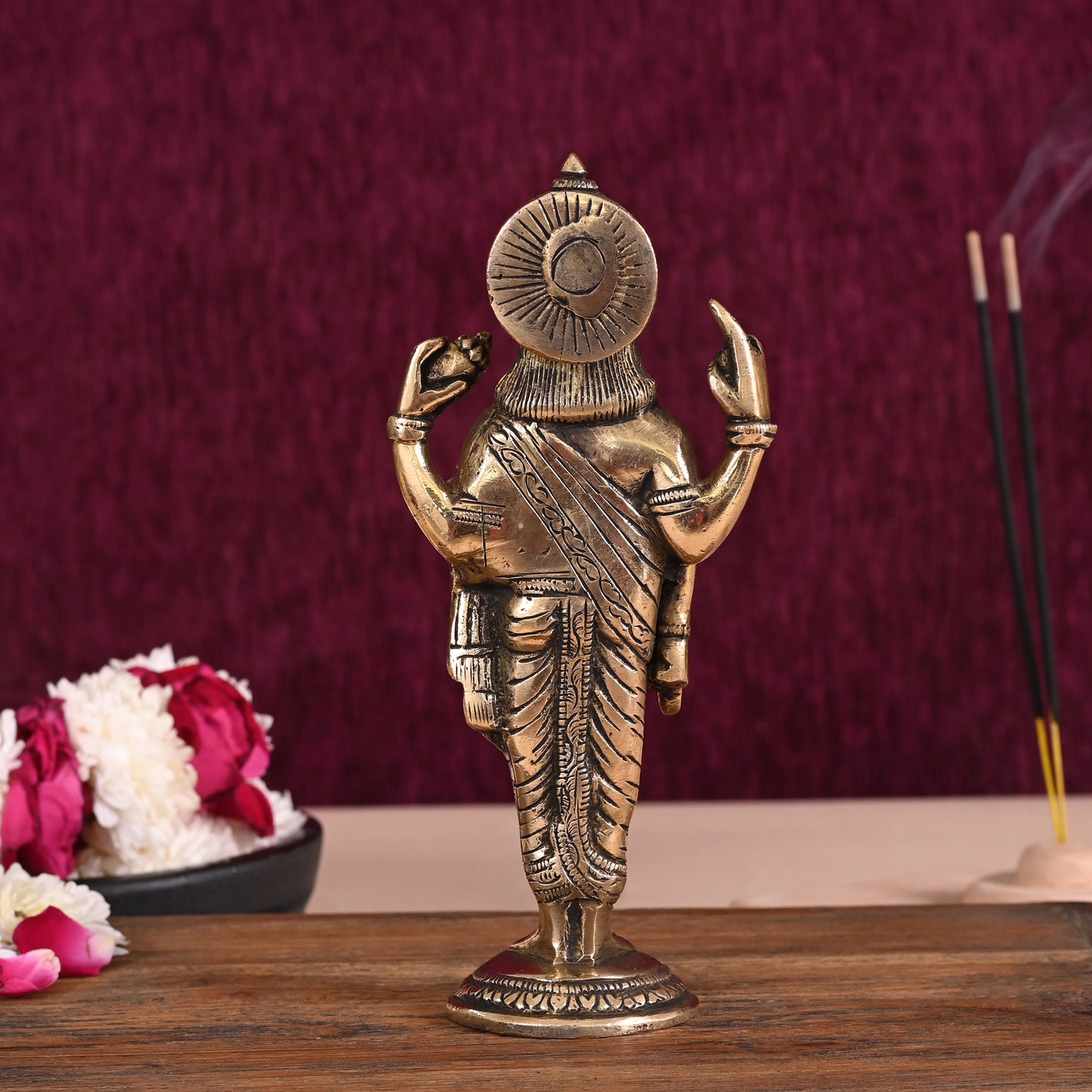 Brass Dhanvantari God Of Ayurveda ( 7.5" )