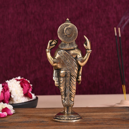 Brass Dhanvantari God Of Ayurveda ( 7.5" )