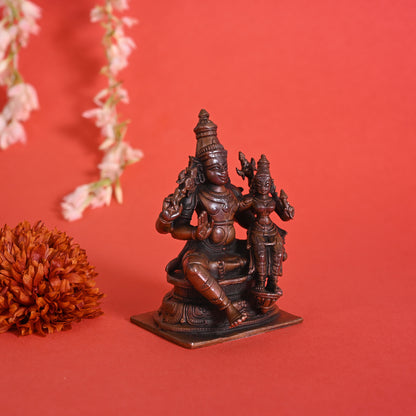 Copper Lakshmi Narayan With Stand (3" )