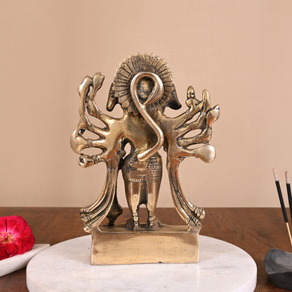 Brass Panchmukhi Hanuman Murti ( 7" )