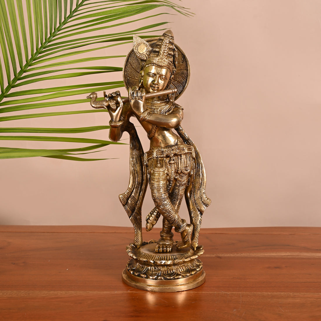 Handmade Brass Murlidhar Krishna ( 7.5")