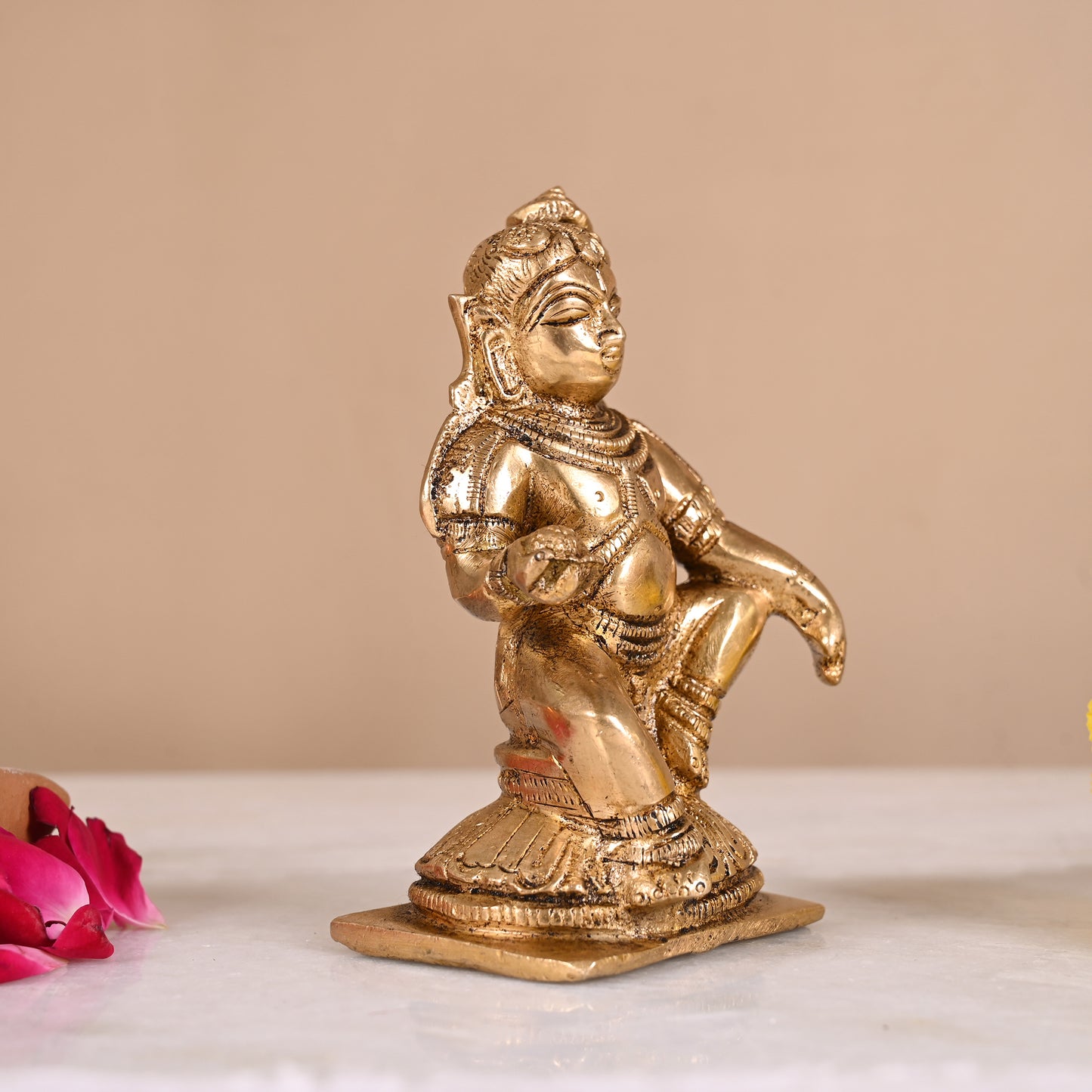 Brass Bal Krishna (4")