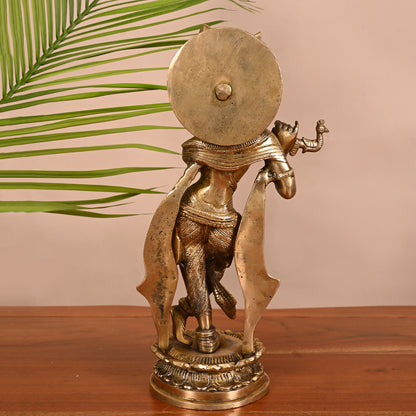 Handmade Brass Murlidhar Krishna ( 7.5")