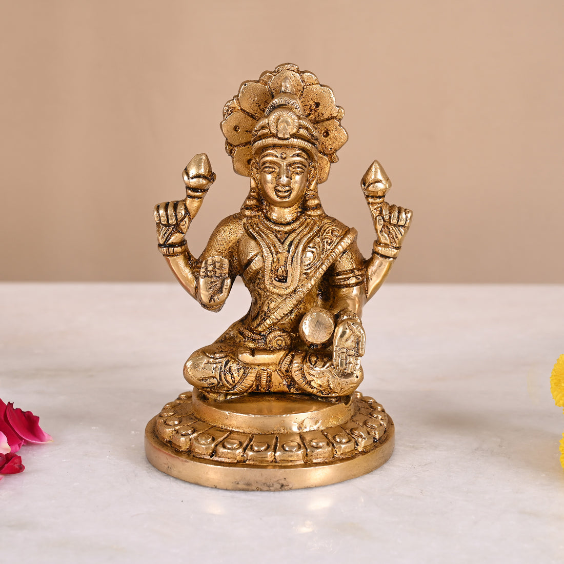 Brass Lakshmi Statue (5")