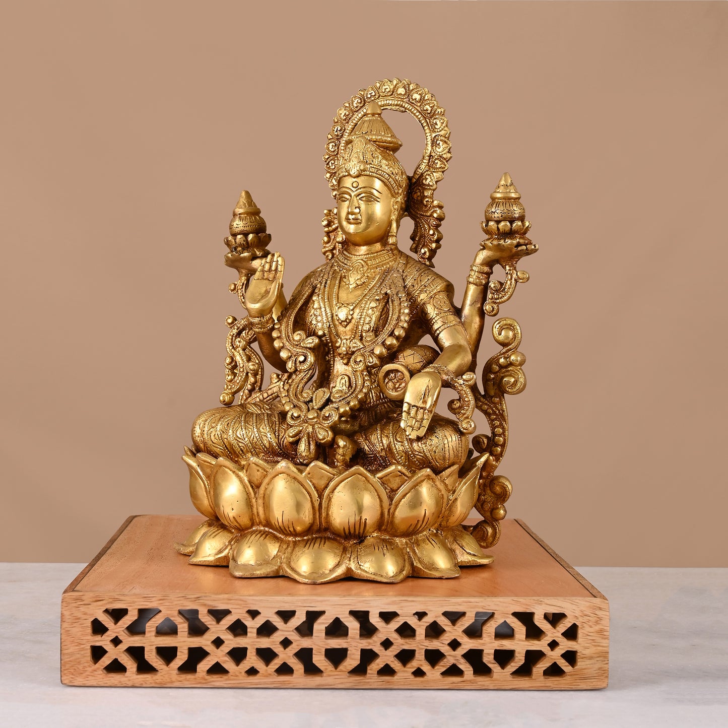 Lakshmi Idol Brass (12.5")