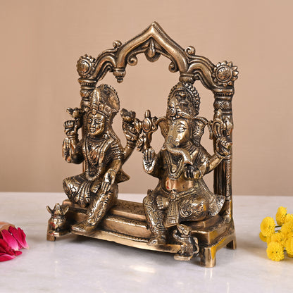 Lakshmi ganesh idol (9")