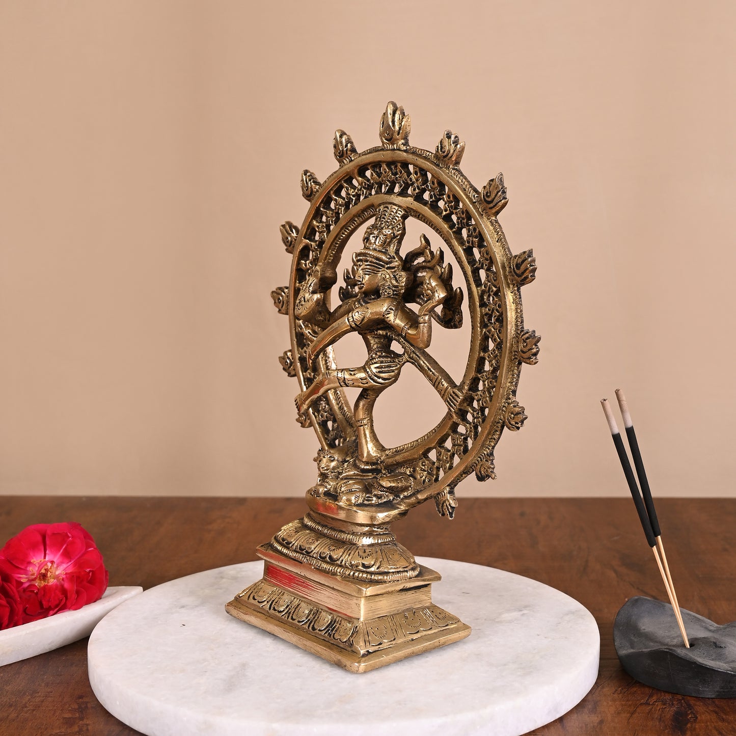 Brass Natraj shiv murti online (8")