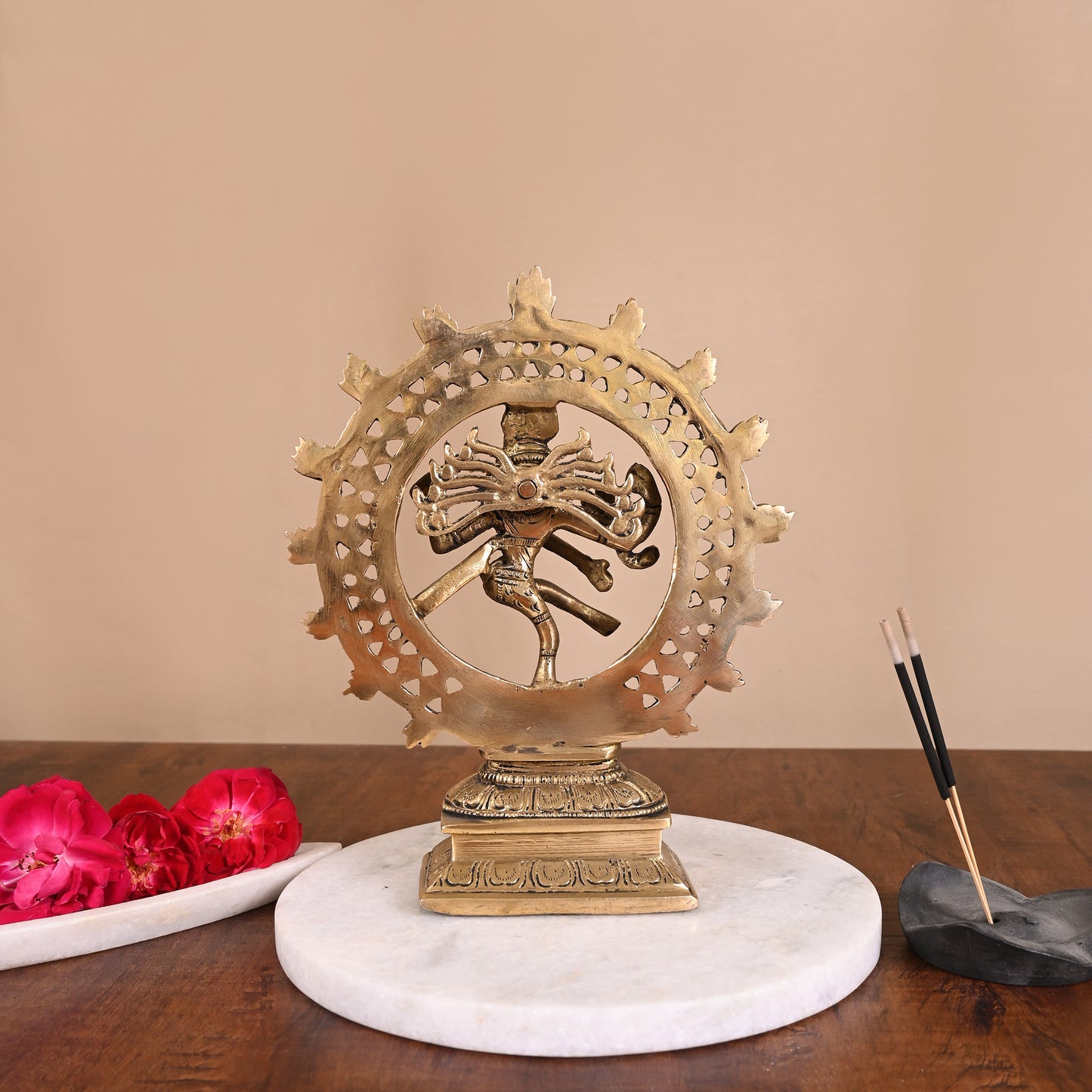 Brass Natraj shiv murti online (8")