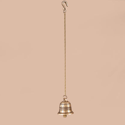 Brass Hanging Pooja Bell ( 7" )
