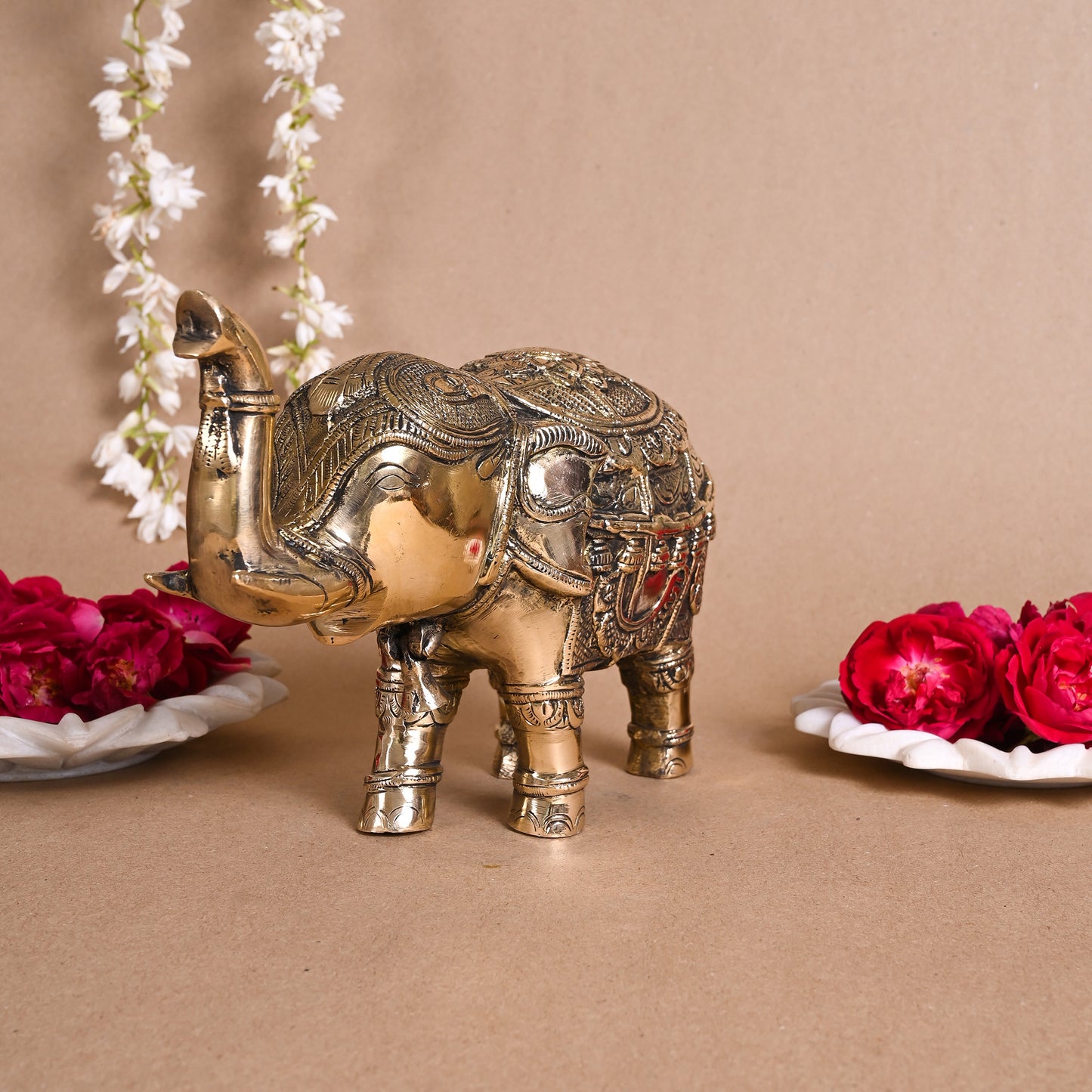 Brass Deorative Elephant ( 6.5" )