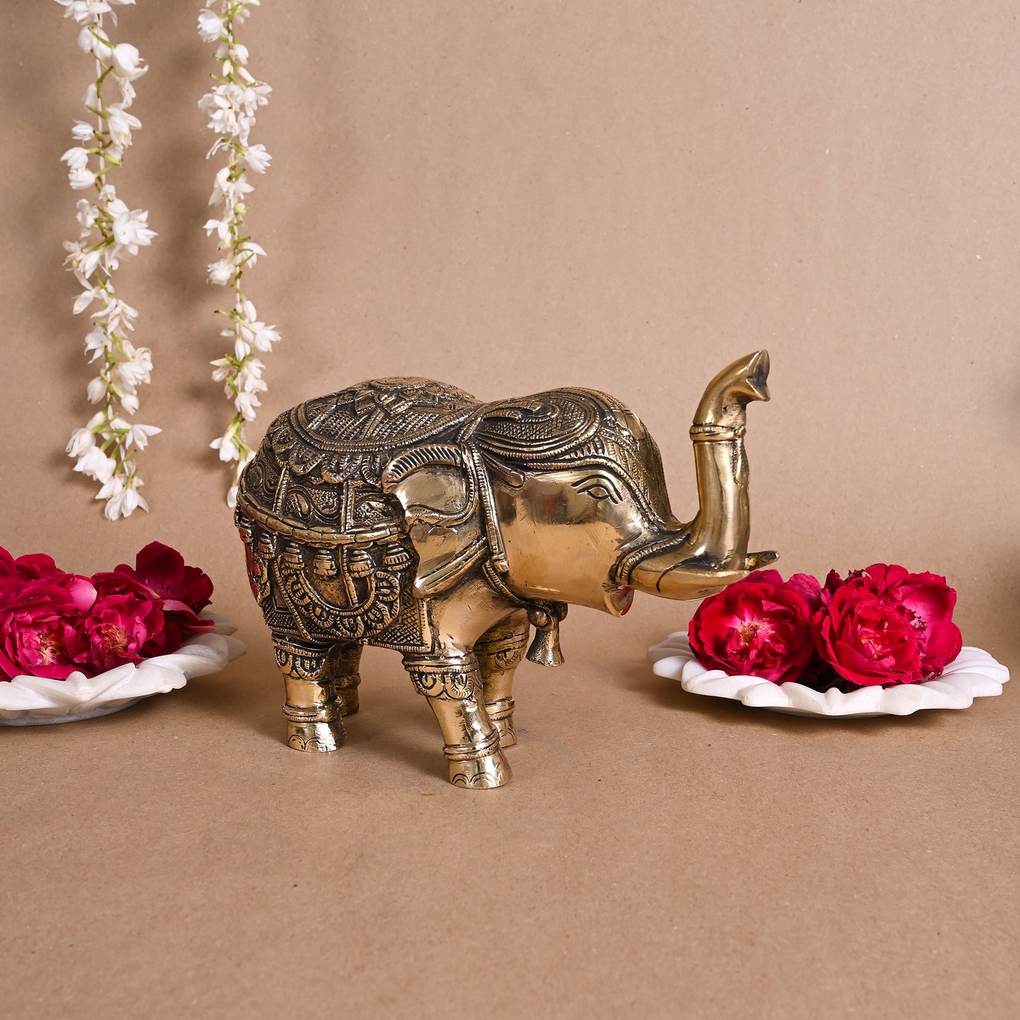 Brass Deorative Elephant ( 6.5" )