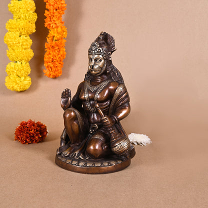 Brass Hanuman Idol ( 9")