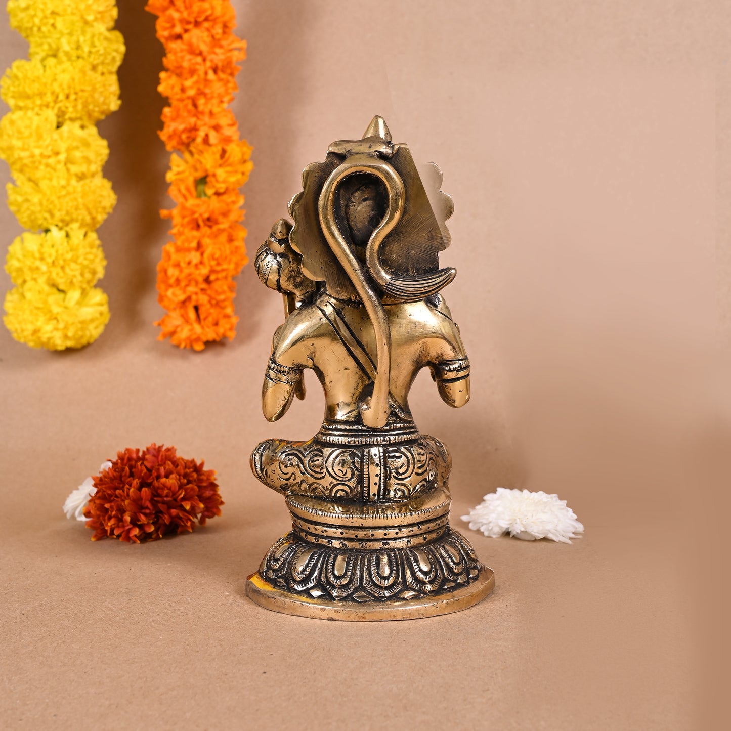 Brass Hanuman ji ki Murti (8" )